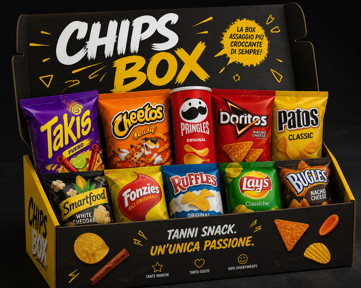 CHIPS BOX - La box definitiva per gli amanti delle patatine!
