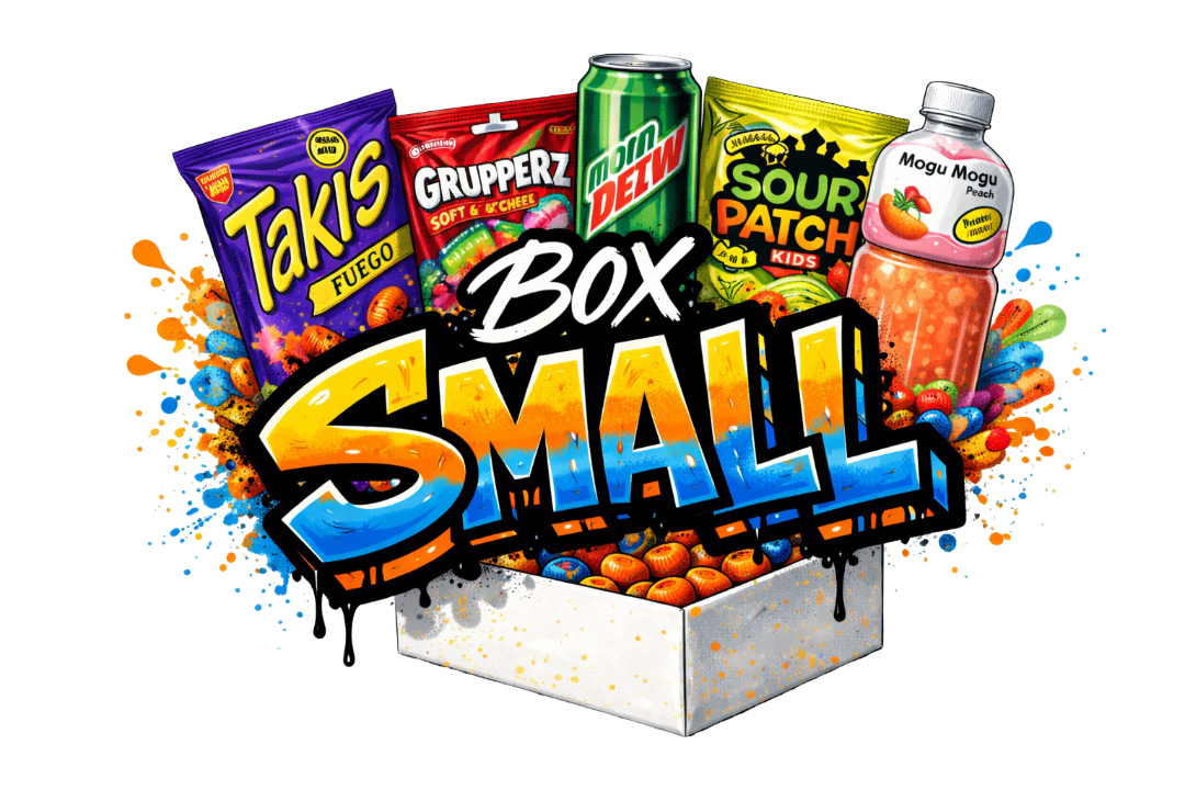 HUB SMALL BOX - 40 snack tra dolci, salati, bevande e caramelle dal MONDO, con 1 GADGET GRATIS